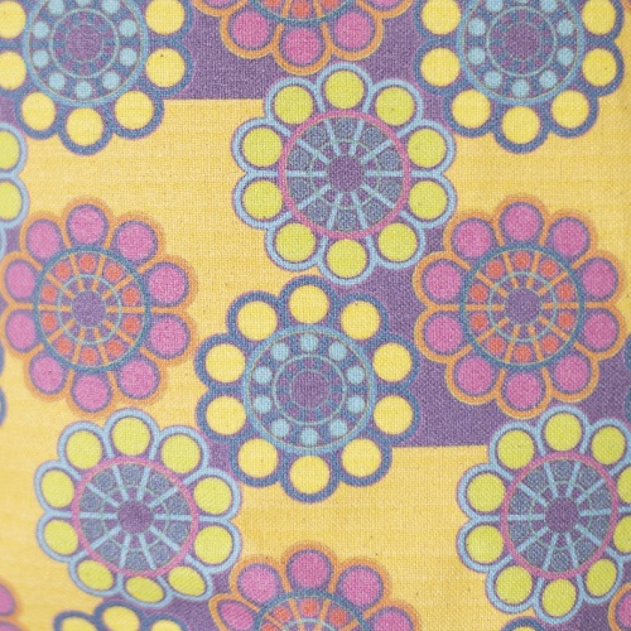 Bolsa Lona Botón Charro Rosa