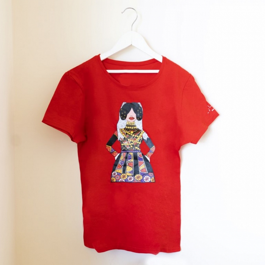 Camiseta Mujer Charra Roja