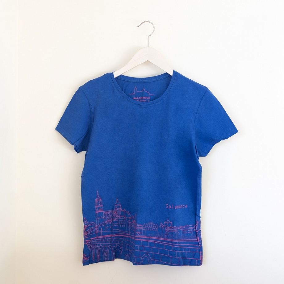 Camiseta Skyline Mujer Azul