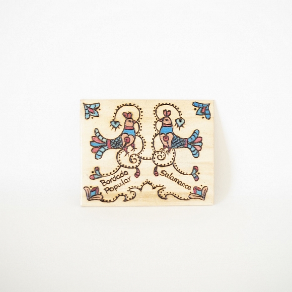 Imán Madera Bordado Charro