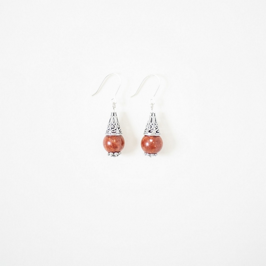 Pendientes Plata Charra Coral S1064C