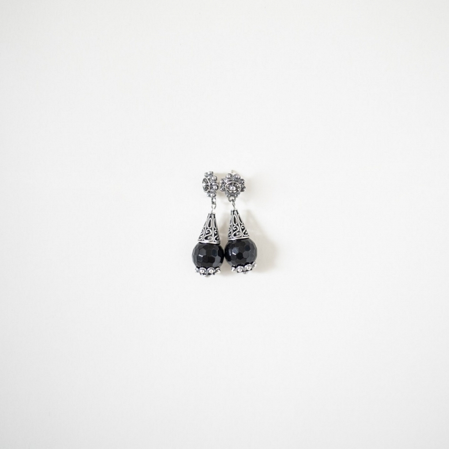 Pendientes Plata Charra Onix S1042O