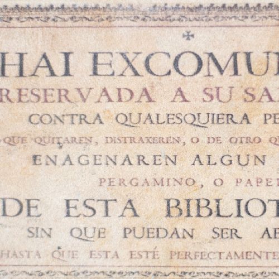 Placa Piedra Villamayor HAI EXCOMUNION